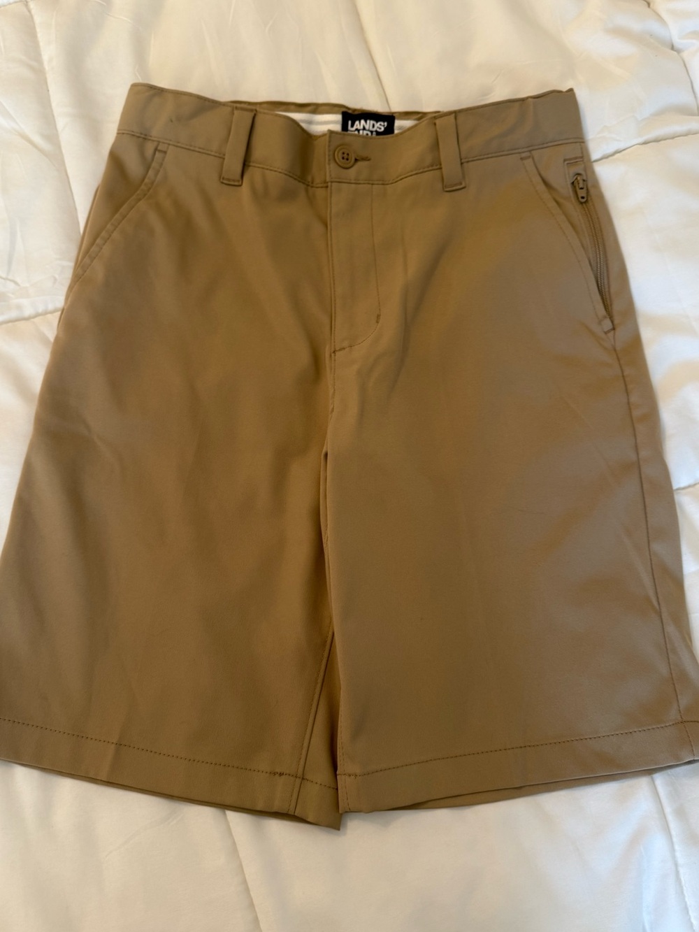 Lands' End Boys' Khaki Shorts Size 12